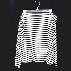 Black and White skater skirt